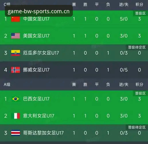 U17世界杯分组揭晓最新动态，宝威体育平台深度解析中国足球青训未来之路
